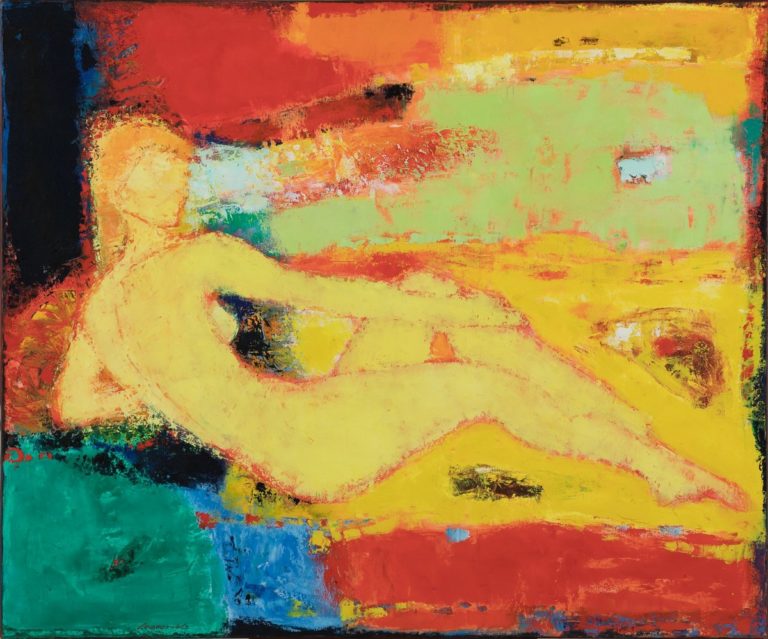 Petro Lebedynets, Sunny Beach, 1999, oil, canvas, 100x120