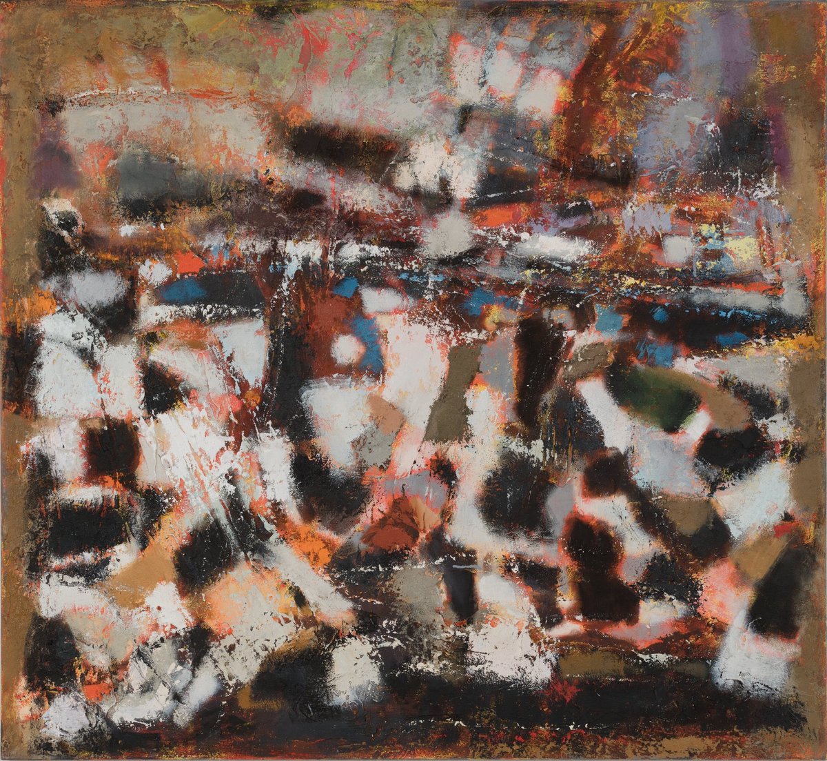 Petro Lebedynets, Composition 1, 2019 oil on canvas 110х120