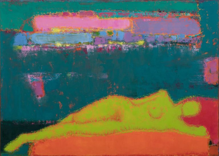 Petro Lebedynets, The sleep, 2000, oil, canvas, 100x140