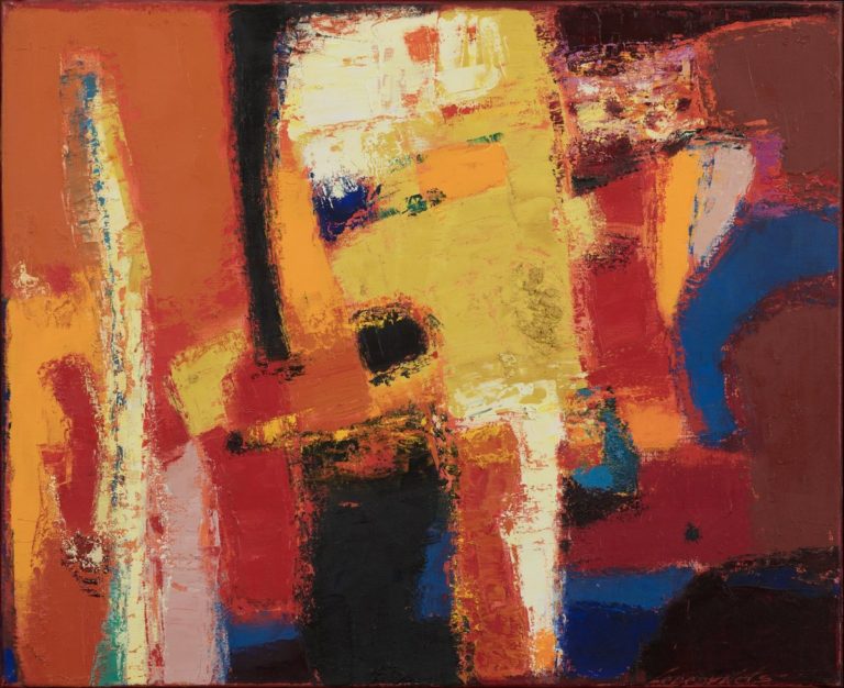 Petro Lebedynets, Symphony, 2000, oil, canvas, 65x80