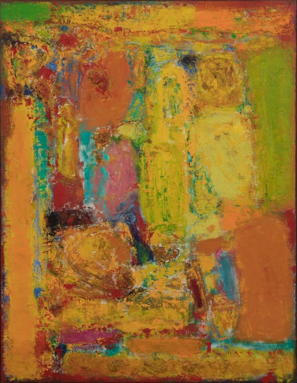 Petro Lebedynets, A Walk, 1999, oil, canvas, 90x70