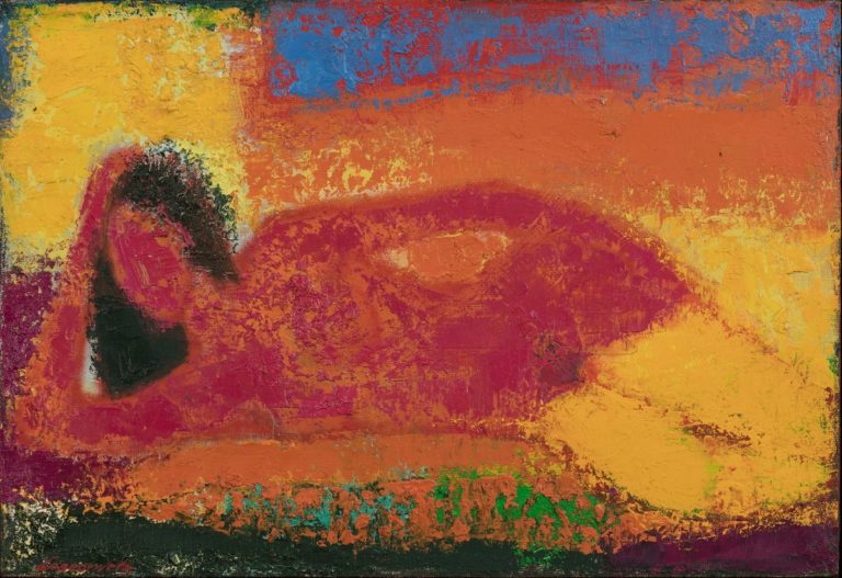 Petro Lebedynets, Summer Heat, 2001, oil, canvas, 36x52
