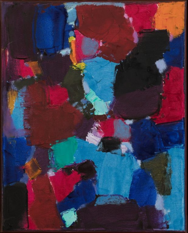 Petro Lebedynets, Variations, 1998, oil, canvas, 50x40